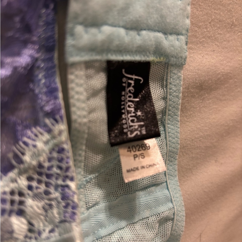 Frederick's Blue Lace Lingerie